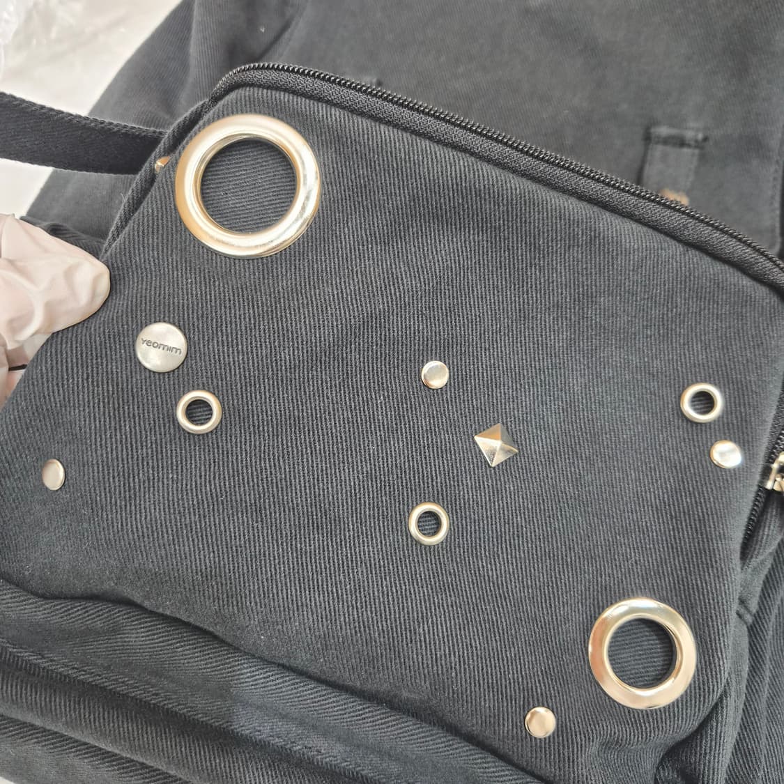 (새상품) 여밈 로우 레이아웃 백팩 (블랙) 상품이미지10