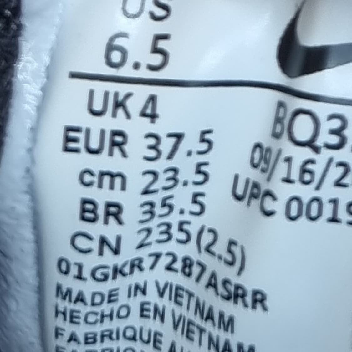 나이키 레볼루션5 블랙 여성운동화235 상품이미지6