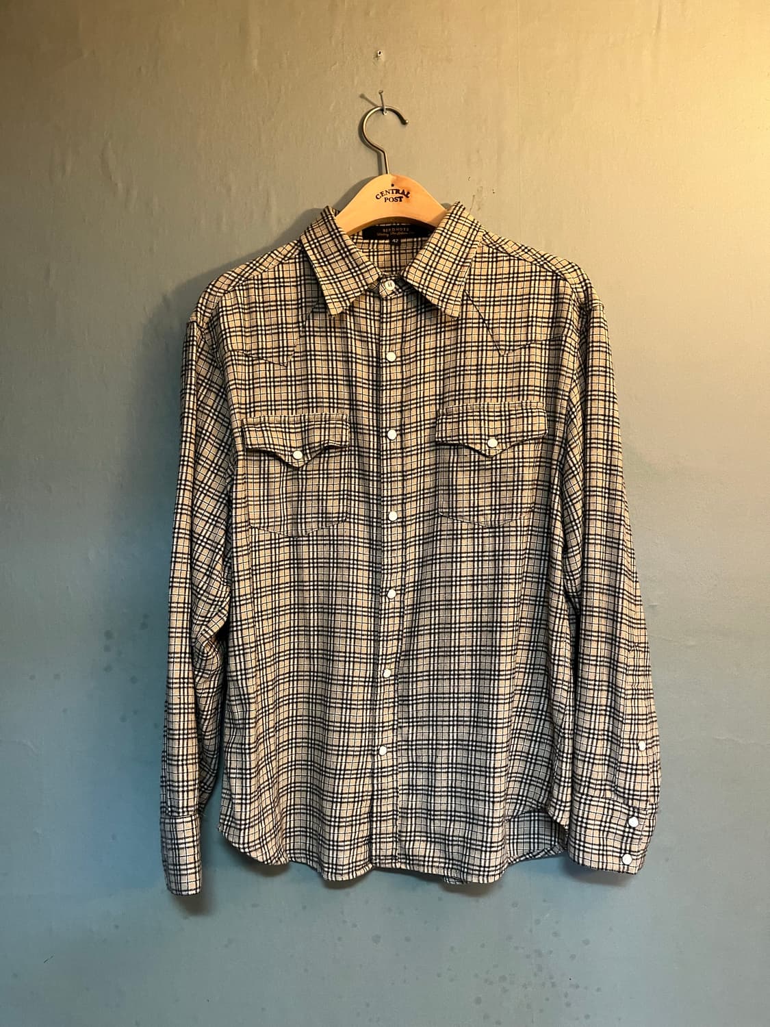 Lot.817 FLANNEL WESTERN SHIRTS, GRAY 상품이미지1