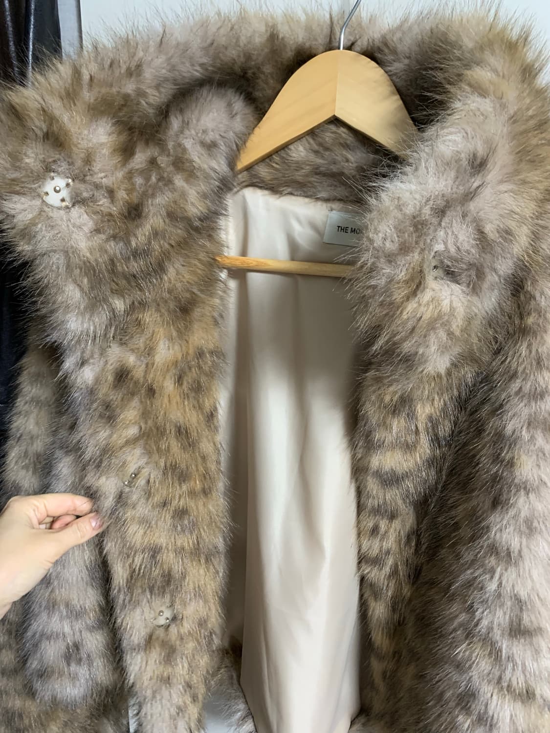 새상품) The mory park 도매택 레오파드 퍼자켓 (정가 15만원 상품이미지8