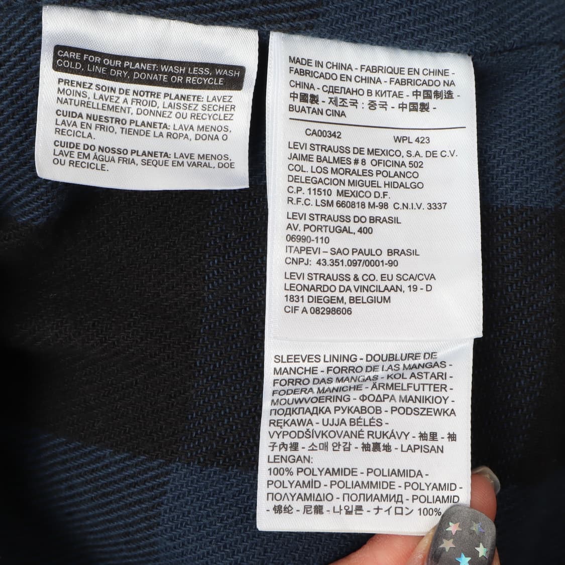 리바이스 코튼 체크라이너 3rd 트러커 데님자켓 상품이미지9