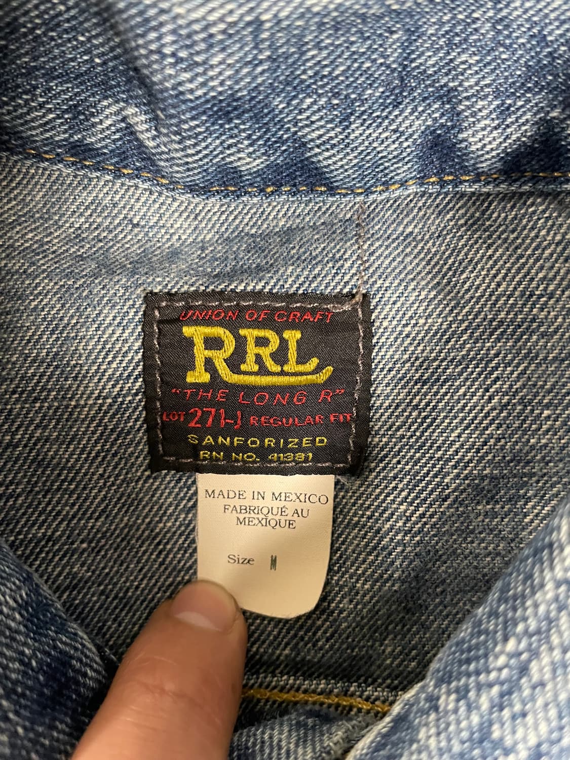 RRL Lot271 리랜드 데님자켓(M) 상품이미지2