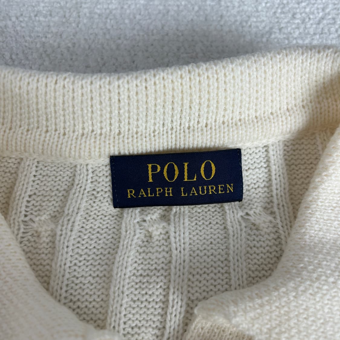 폴로 랄프로렌 케이블 니트 아이보리 s 상품이미지2