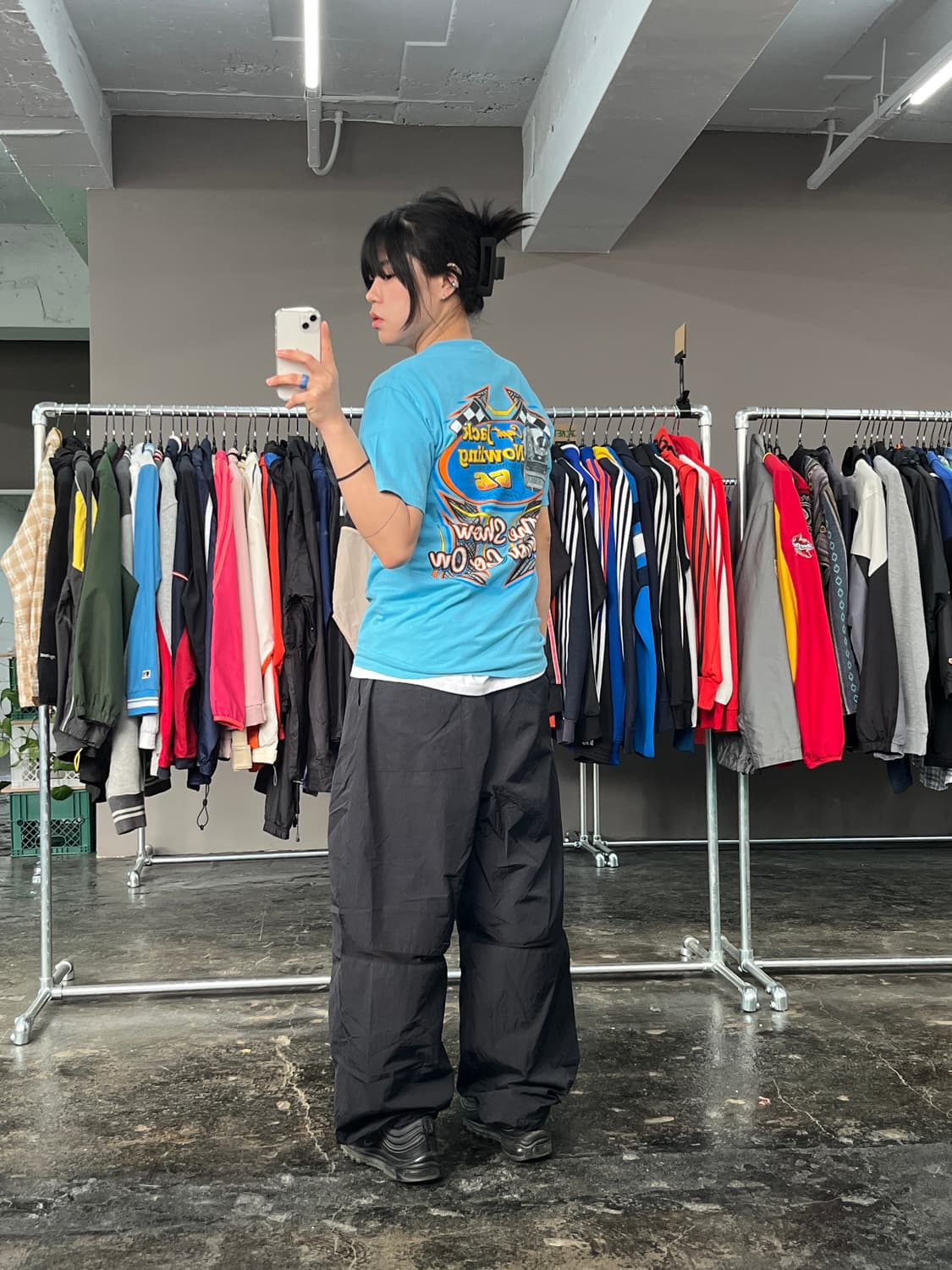 빈티지 레이싱 프린팅 반팔 티셔츠 상품이미지5