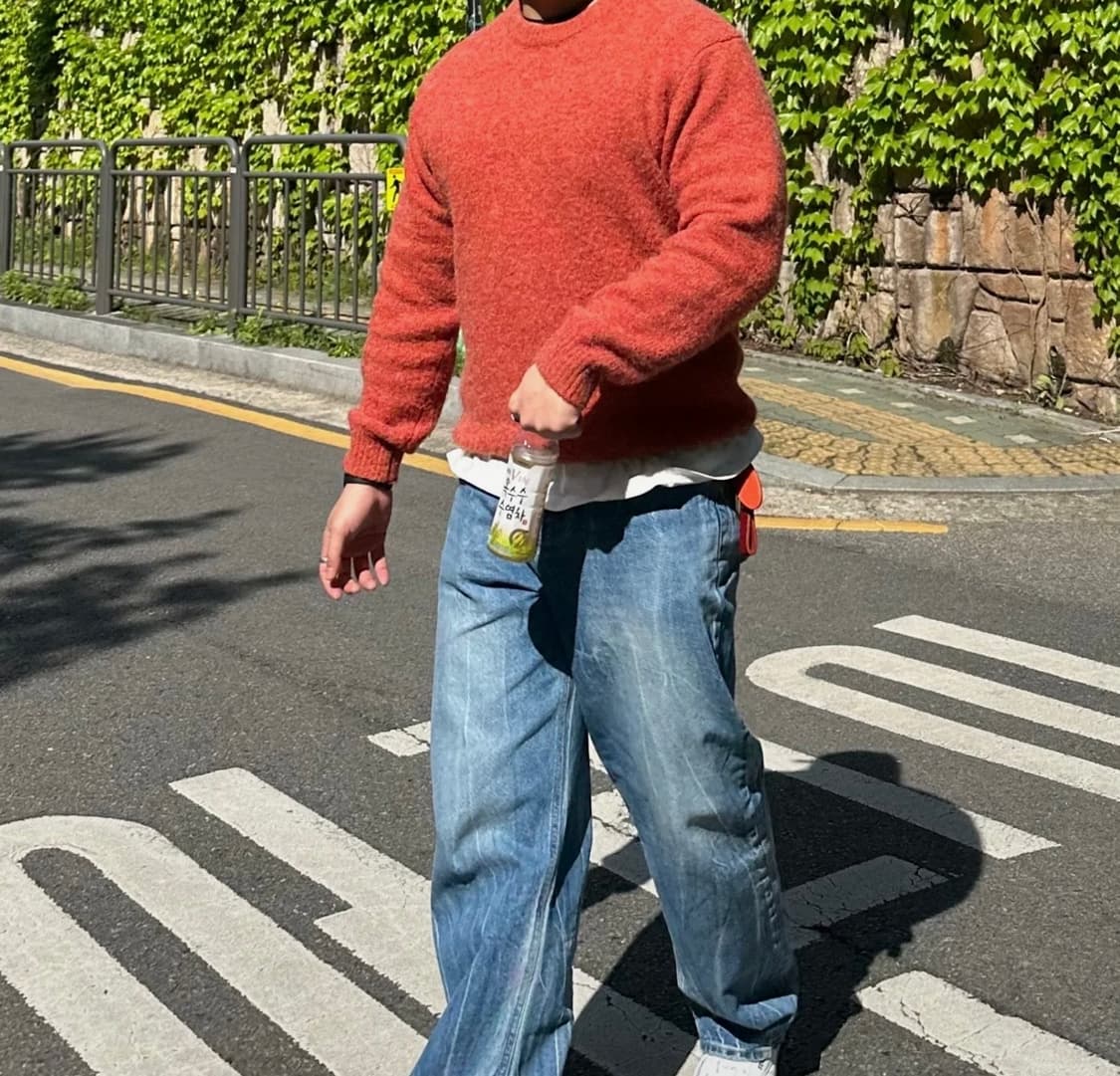 르마드 울 오버핏 라운드 니트 L 상품이미지2