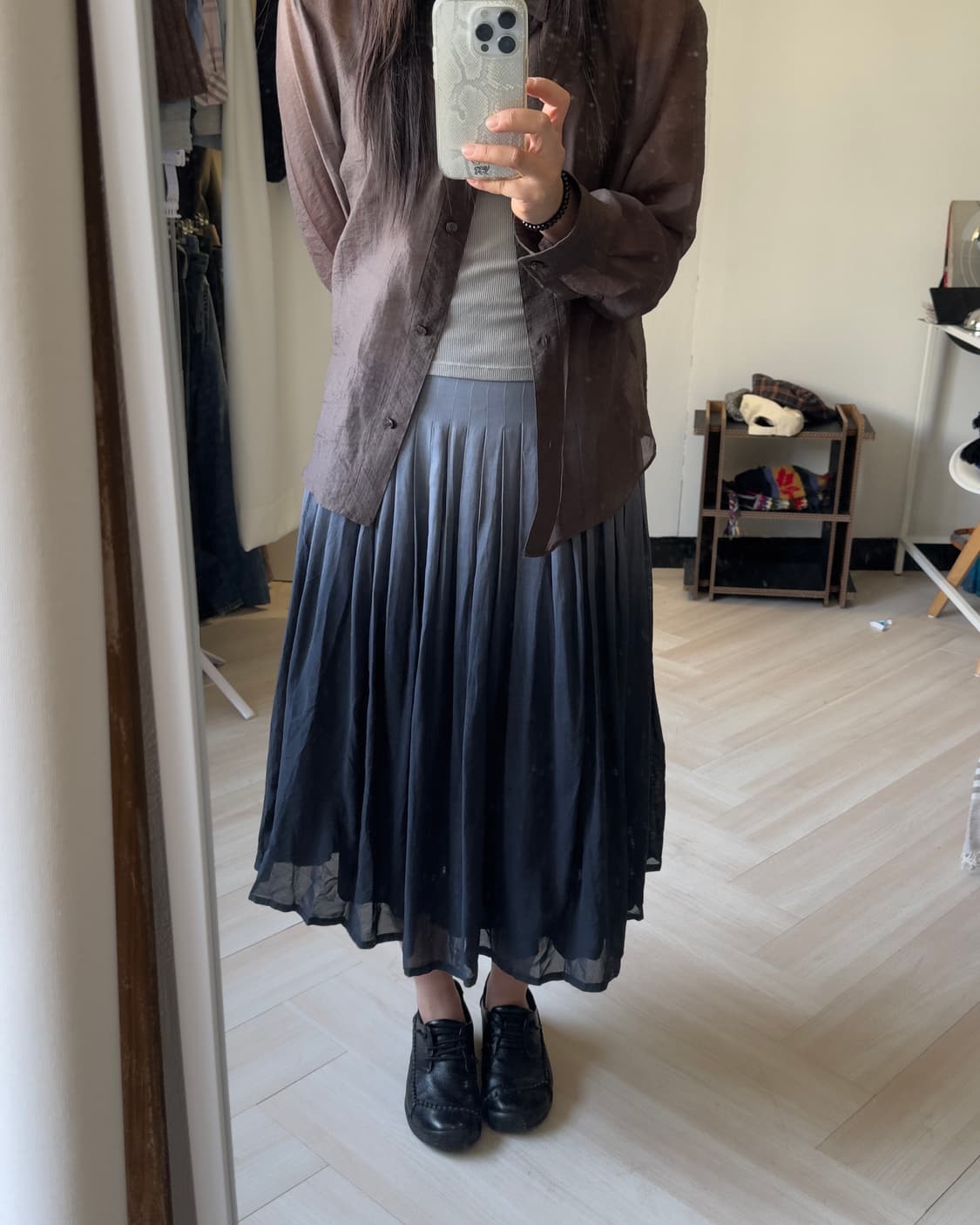 [MILA SCHON] gradation pleats skirts 상품이미지2