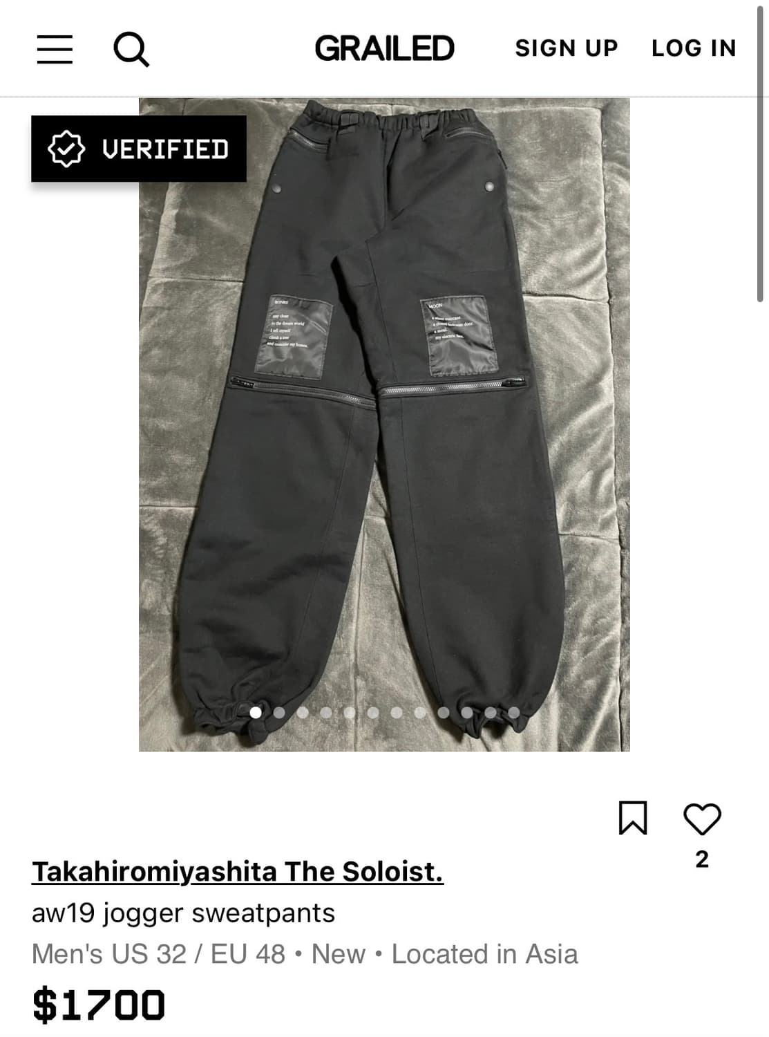 (50) 타카히로 미야시타 더 솔로이스트 19aw 헤비스웻팬츠 상품이미지4