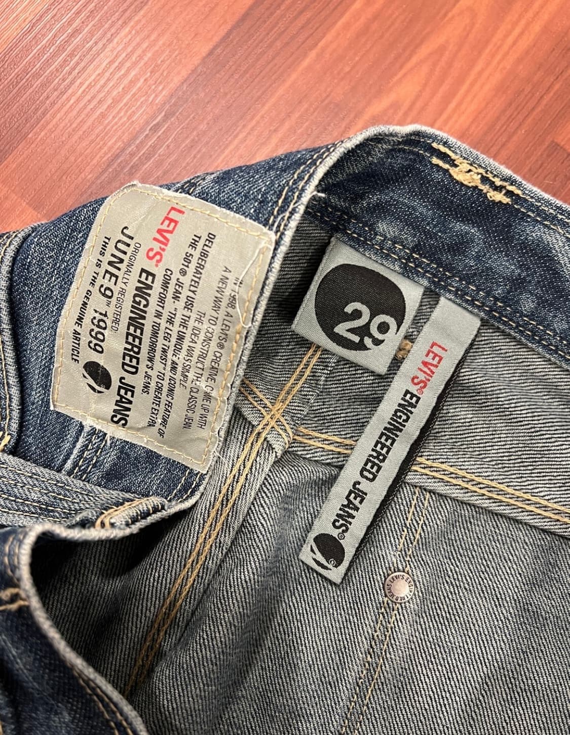 00s Levis 리바이스 엔지니어드 데님 팬츠 (30inch) 상품이미지8