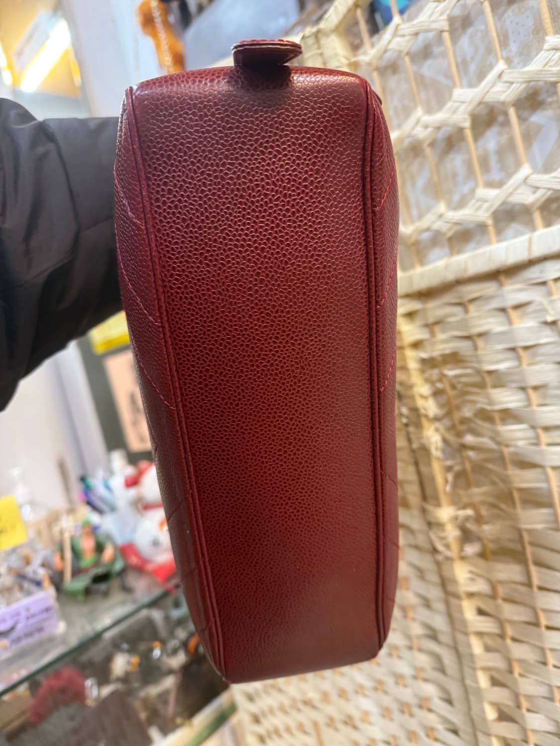 정품 샤넬 쉐프론 캐비어 체인 숄더백 팝니다 상품이미지5