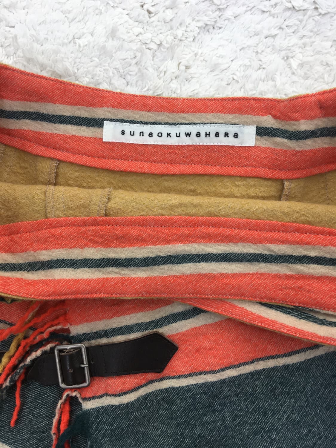 스나오 쿠와하라 프린지 랩스커트 상품이미지2