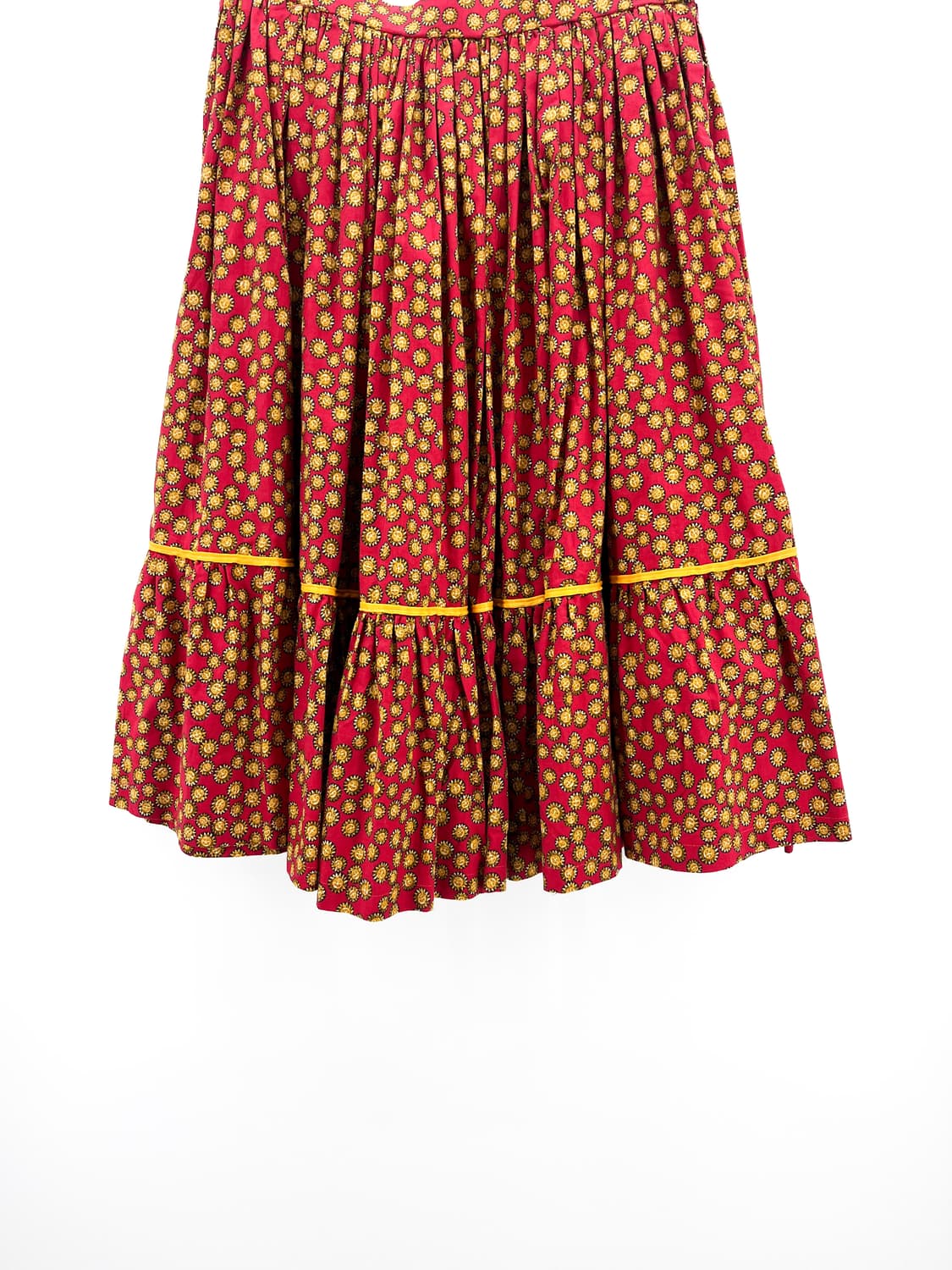 빈티지 패턴 미디 스커트 상품이미지3