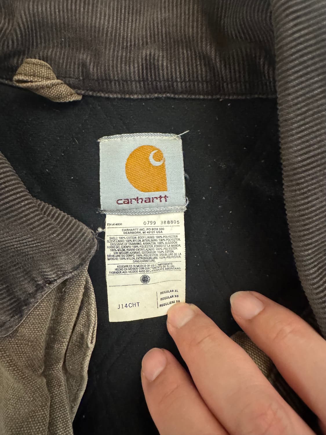 90’s 칼하트 산타페 J14 CHT  체스트넛 XL 상품이미지4