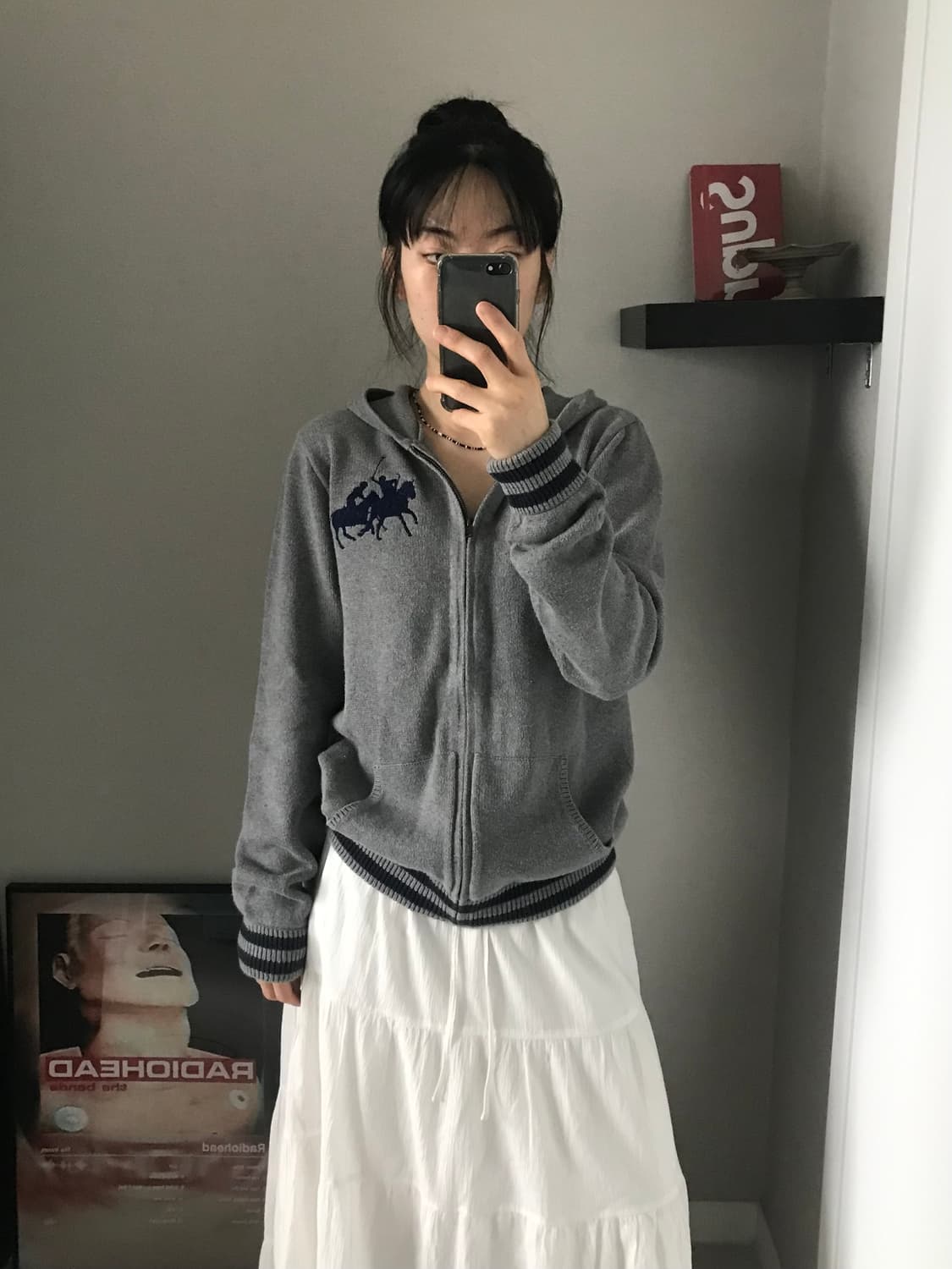 폴로 랄프로렌 빅포니로고 니트 후드집업 상품이미지4