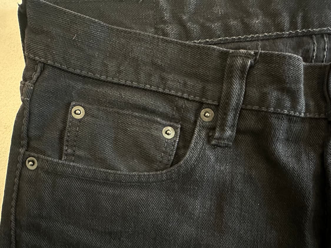 PBJ Black x Black straight denim 32 상품이미지5