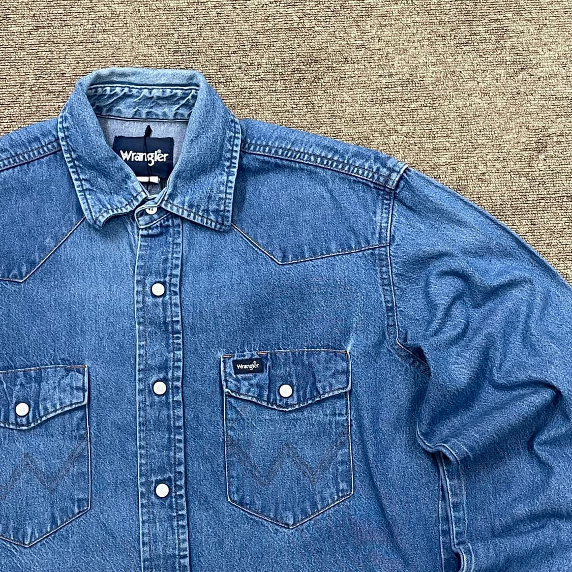 90‘s Wrangler 랭글러 웨스턴 데님 셔츠 상품이미지4