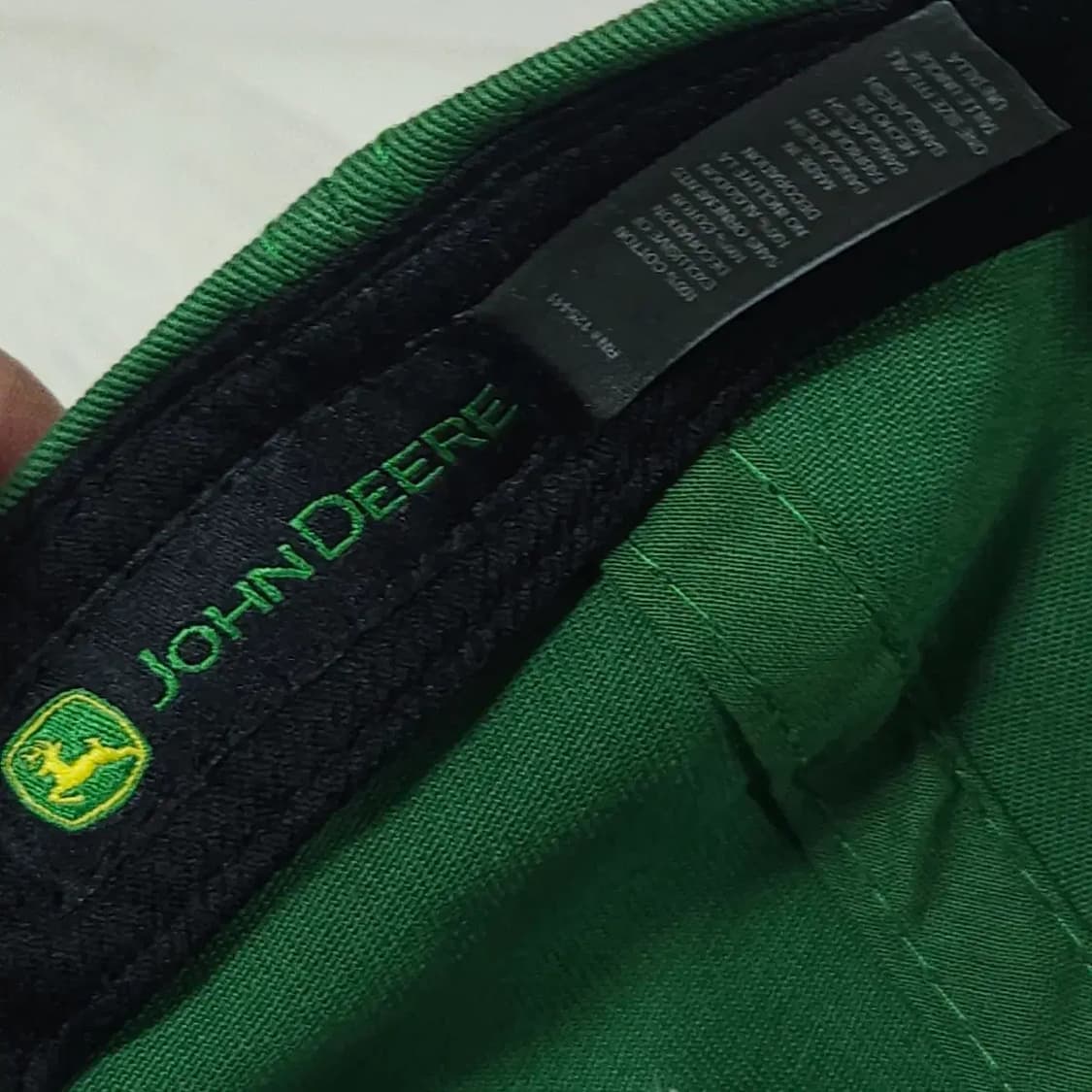 배정남 존디어 JOHN DEERE 로고 볼캡 모자 그린 상품이미지6