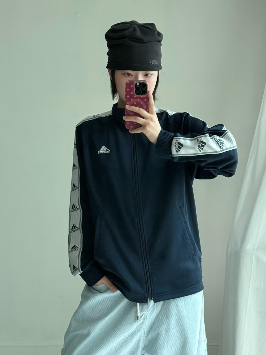 아디다스 사이드 트랙 로고 져지 상품이미지1