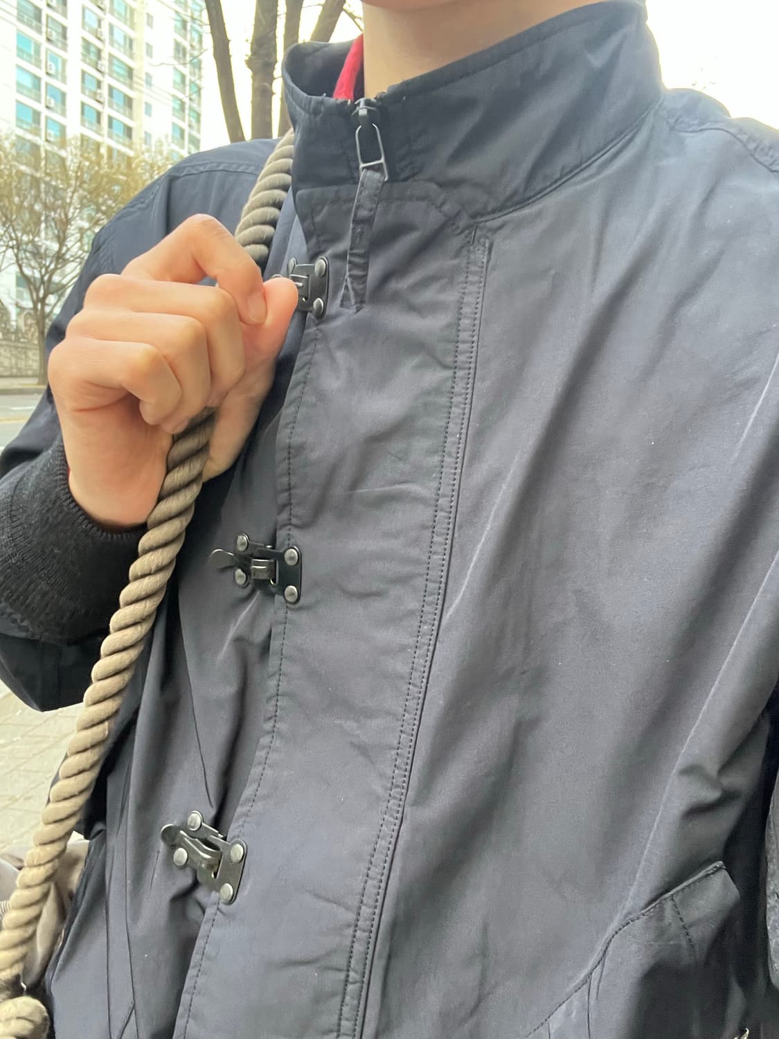 러기지 라벨 올드뉴 나일론 트윌 메신저 백 L 상품이미지2