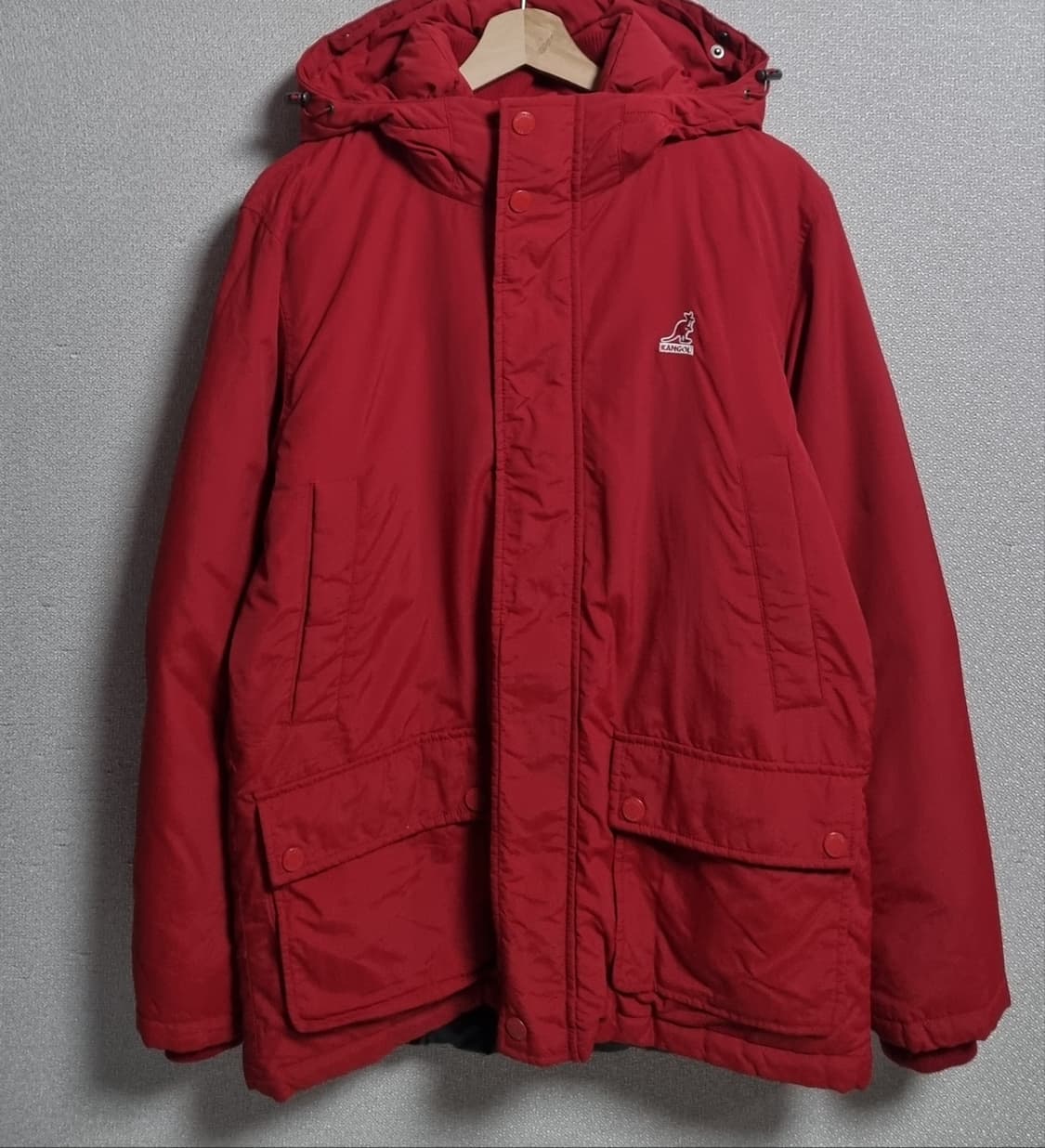 L ) 캉골 레드 덕다운 오리털 패딩 상품이미지1