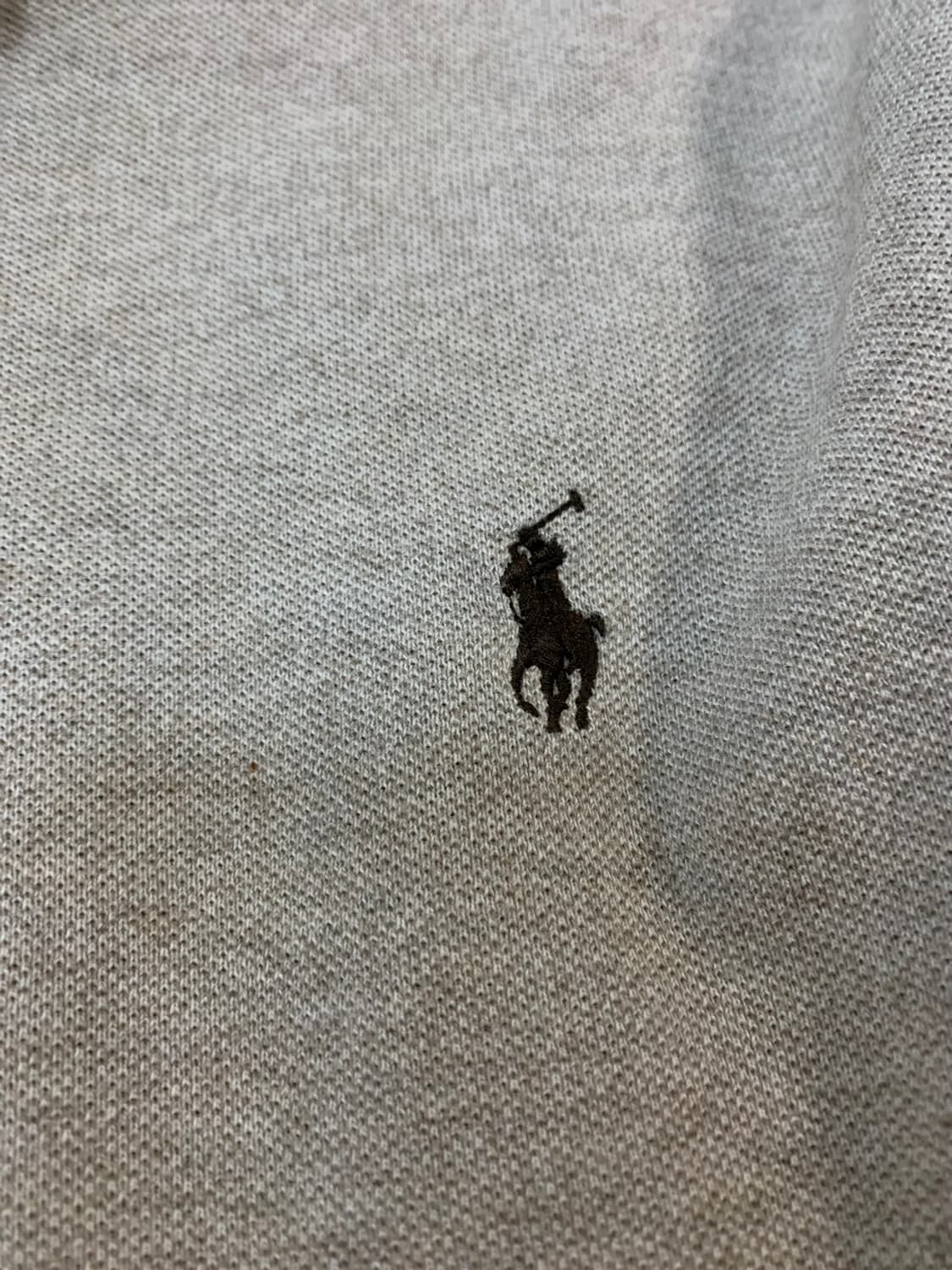 폴로 랄프로렌 긴팔 카라티 XL 회갈색 상품이미지5