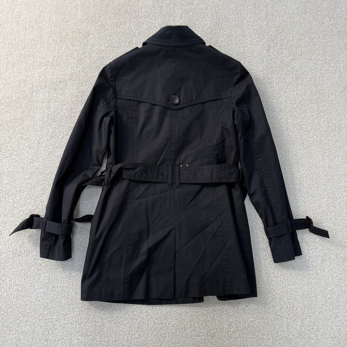 90 빈폴 블랙 트렌치 코트 0213T1 상품이미지2