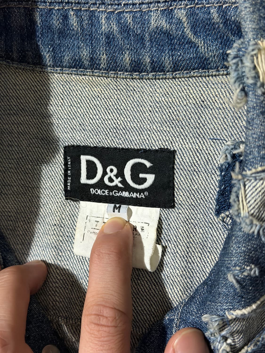 04AW 돌체앤가바나 디스트로이드 데님자켓 상품이미지8