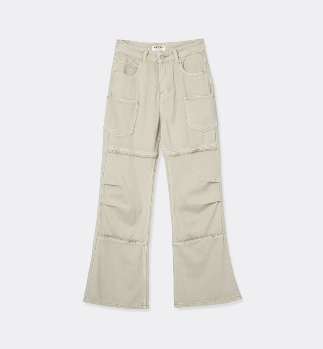 aeae RAW EDGE FLARE JEANS-BEIGE 상품이미지1