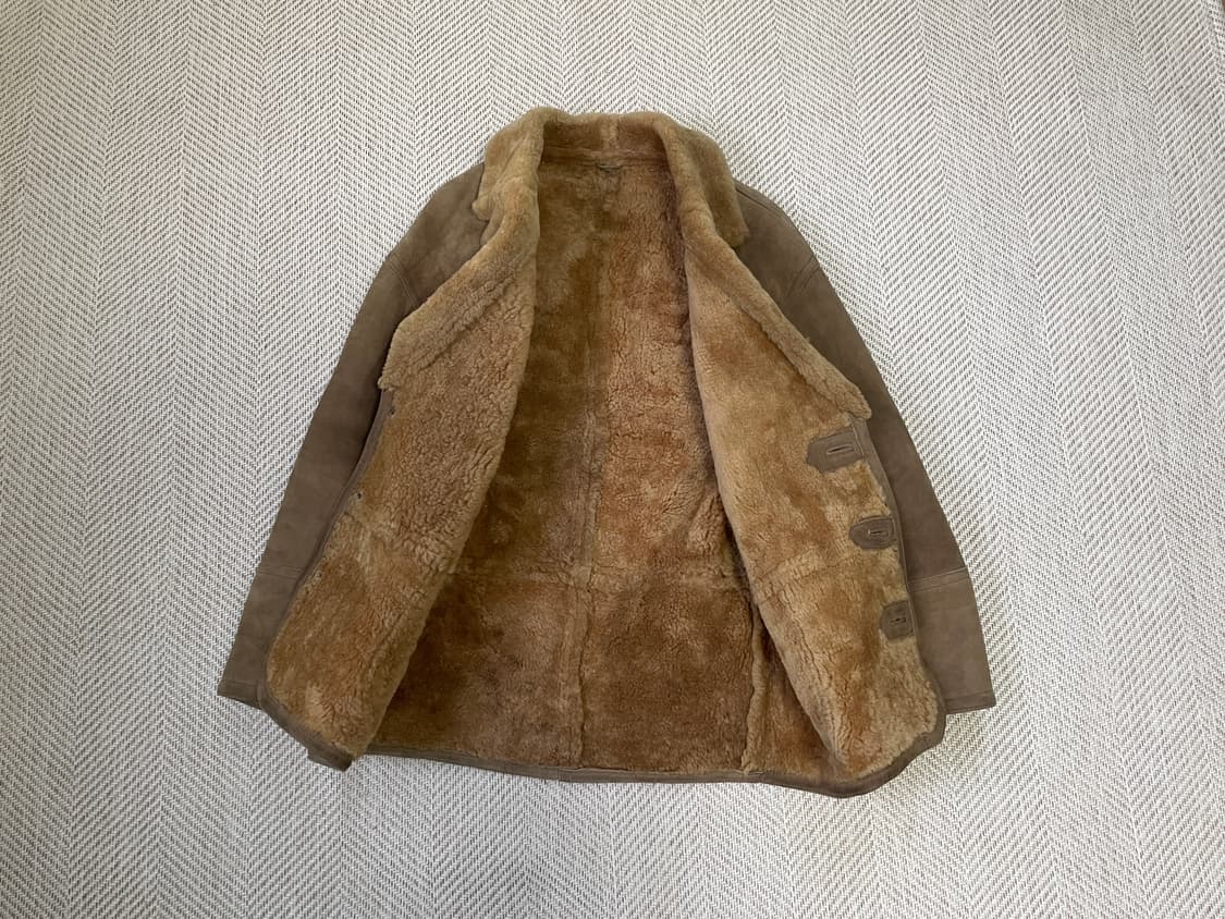 빈티지 리얼 무스탕 스웨이드 시어링 자켓 J03526 상품이미지6