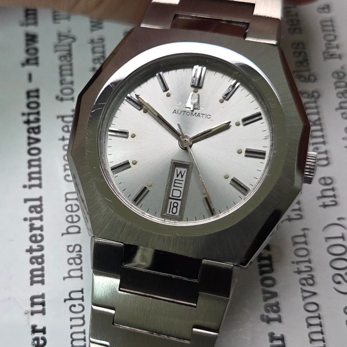 빈티지 부로바 옥타 순정 실버판 데이데이트 오토매틱 뻐뻐시 브슬 ver. 상품이미지2