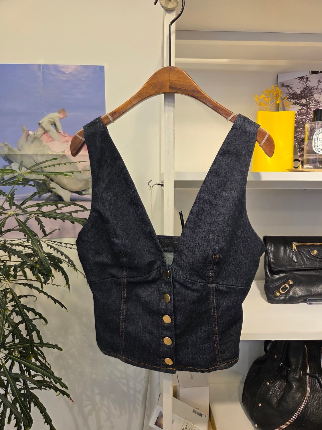 자라 청 뷔스티에 조끼 상품이미지1