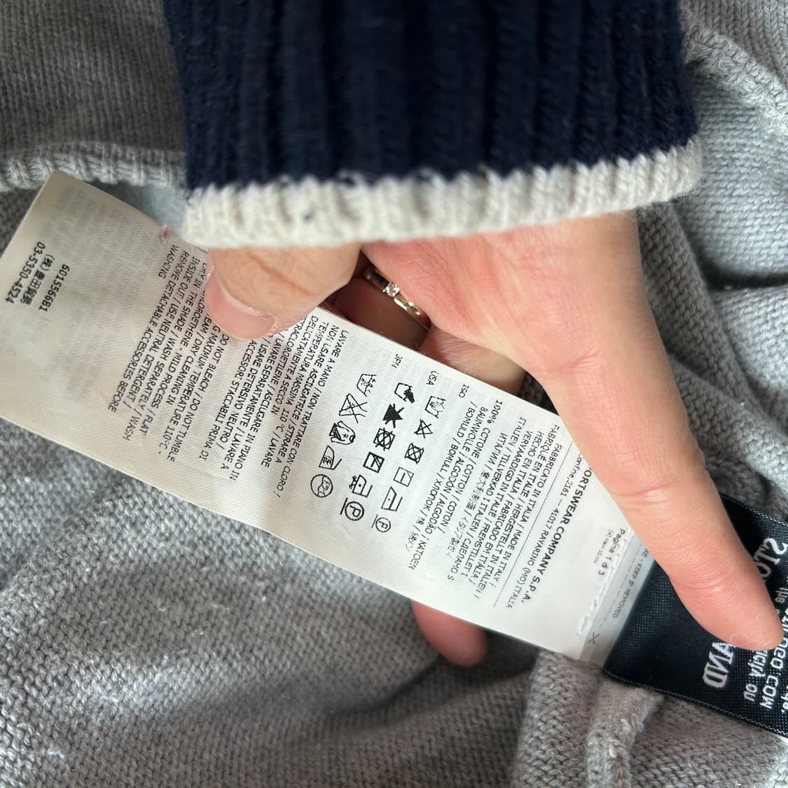 스톤아일랜드 정품 니트 맨투맹 100 상품이미지7