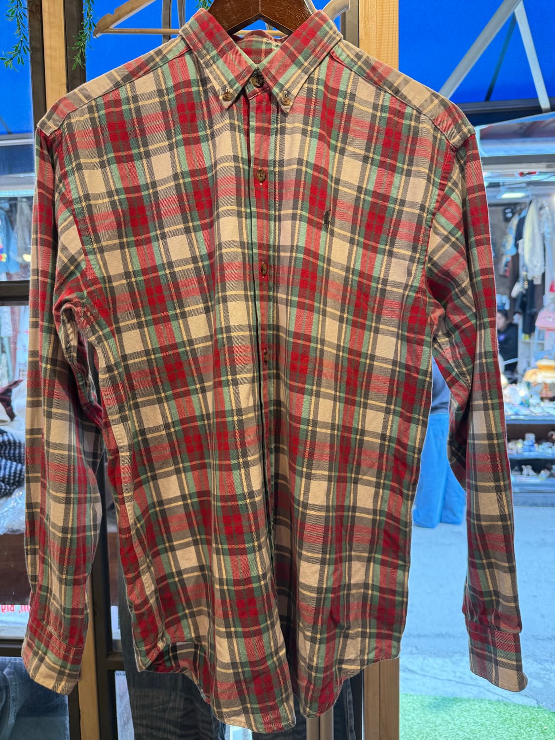 폴로 랄프로렌 그레이포니 멀티컬러 체크셔츠 상품이미지1