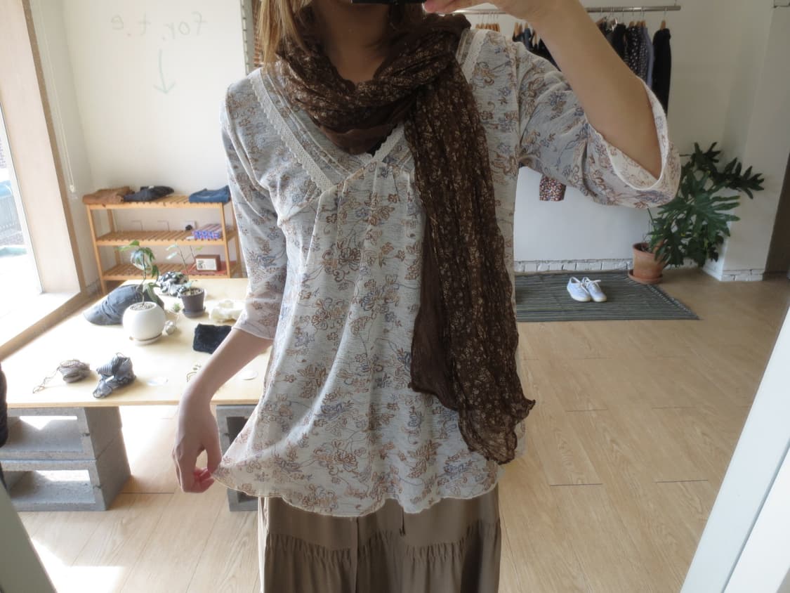 빈티지 레이스 탑  상품이미지1