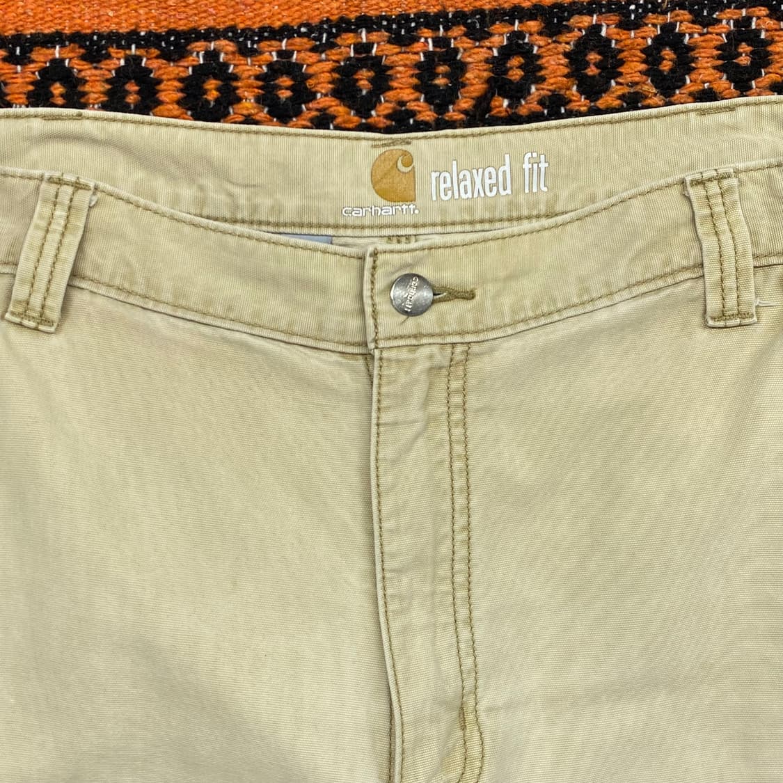 미국빈티지 칼하트 워크 카고반바지 상품이미지2