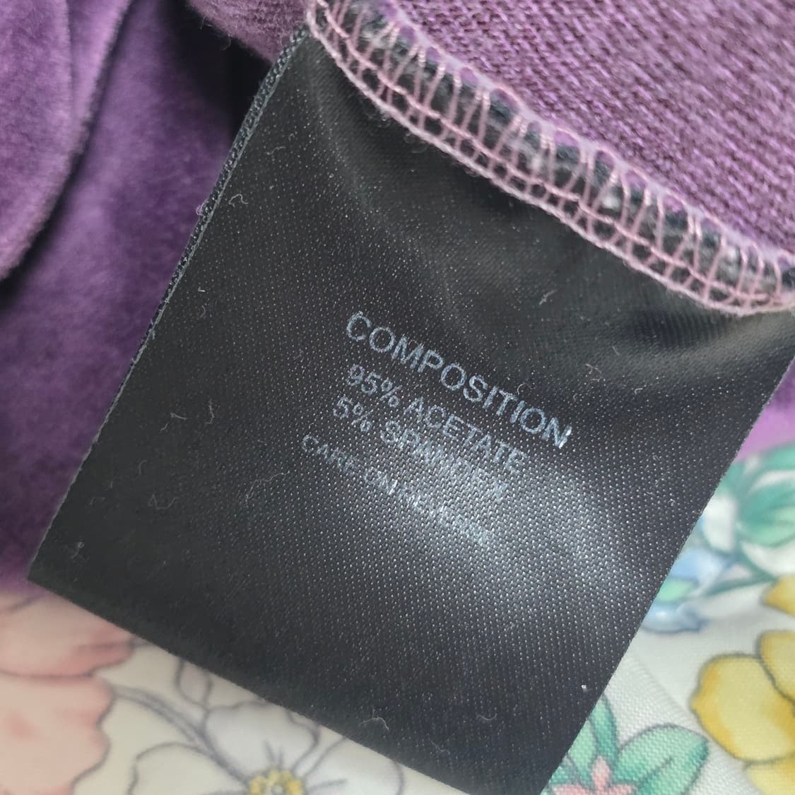 에르베레제 파리빈티지)벨벳 퍼플꼬임 오네갸루 나나깔 로맨틱 슬리브리스탑 상품이미지5