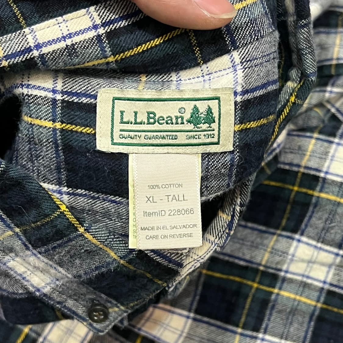  엘엘빈 체크 플란넬 셔츠 y14508 상품이미지5