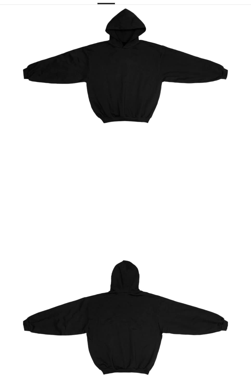 이지 YZY 후드 블랙 Yeezy YZY Hoodie Black 상품이미지3