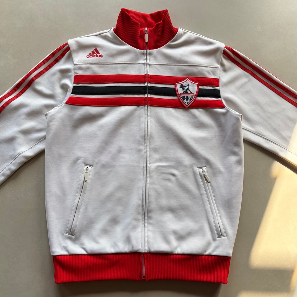 [XL]아디다스 이집트 자말렉 화이트 트랙탑 져지 상품이미지2