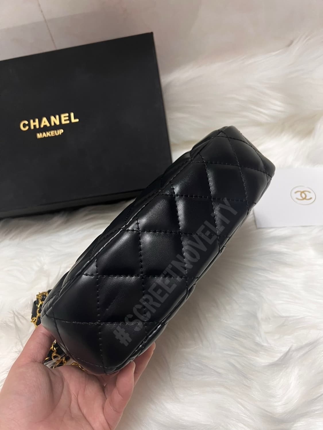 샤넬뷰티 램스킨 골드체인 호보백 퀄팅 숄더백 VIP 상품이미지4