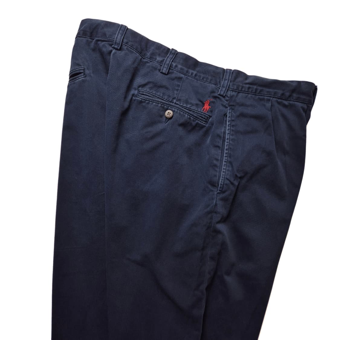 [34x32] 폴로 랄프로렌 00s 투턱 치노팬츠 네이비 상품이미지8