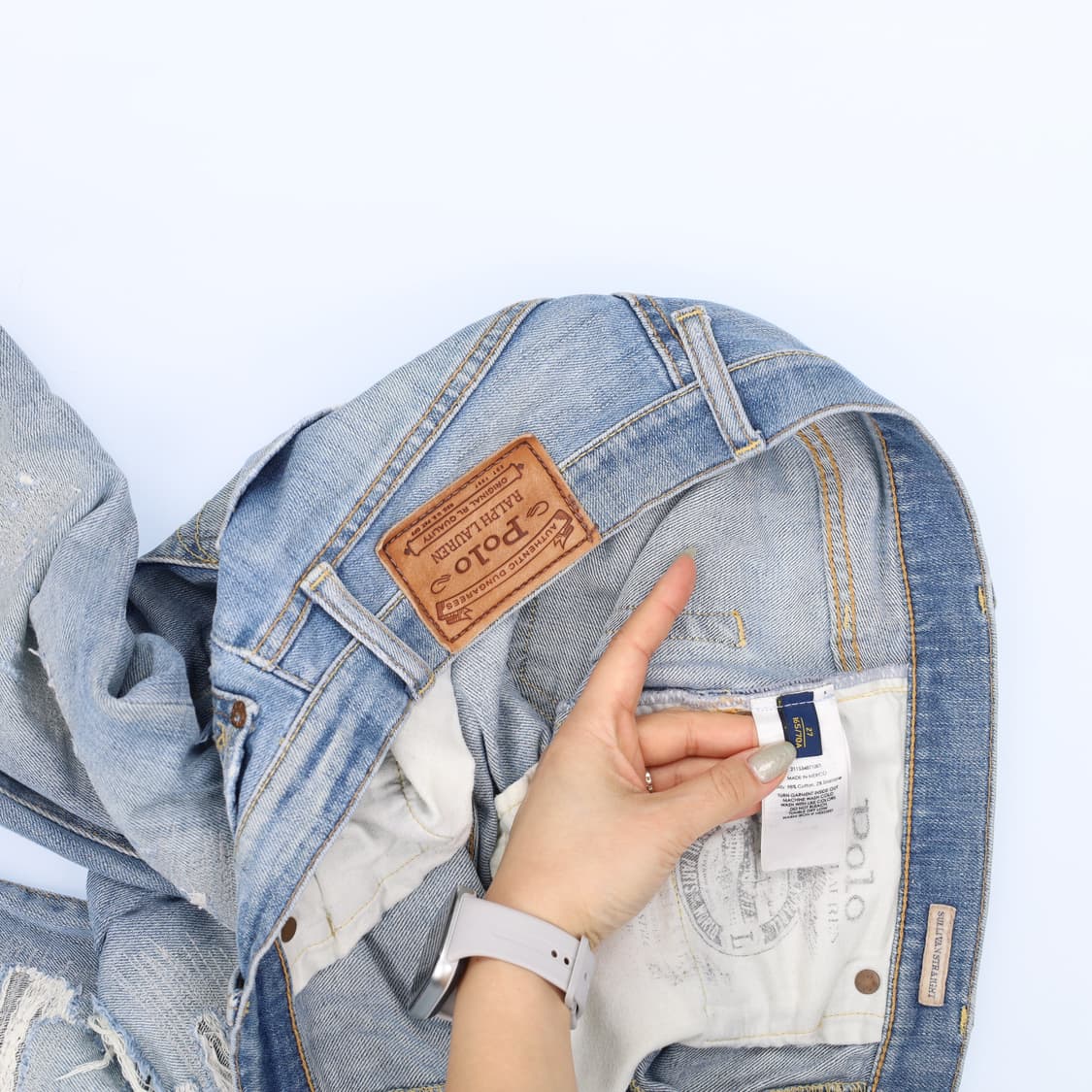 [27] 폴로 랄프로렌 여성 스트레이트 워싱 데님 팬츠 0119J 상품이미지6