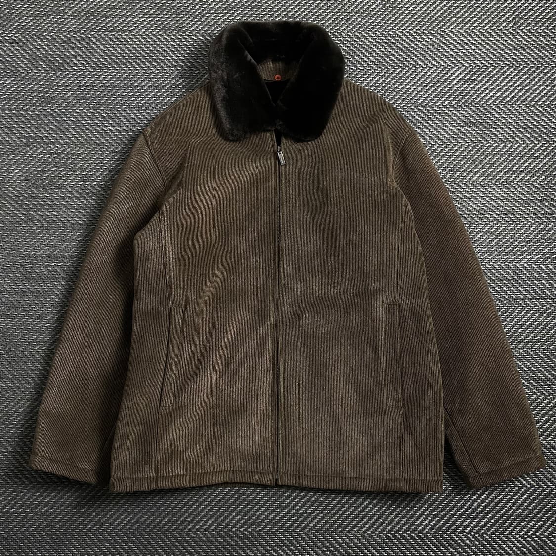 Nottinghill 브라운 코듀로이 퍼 자켓 o 4410 상품이미지1