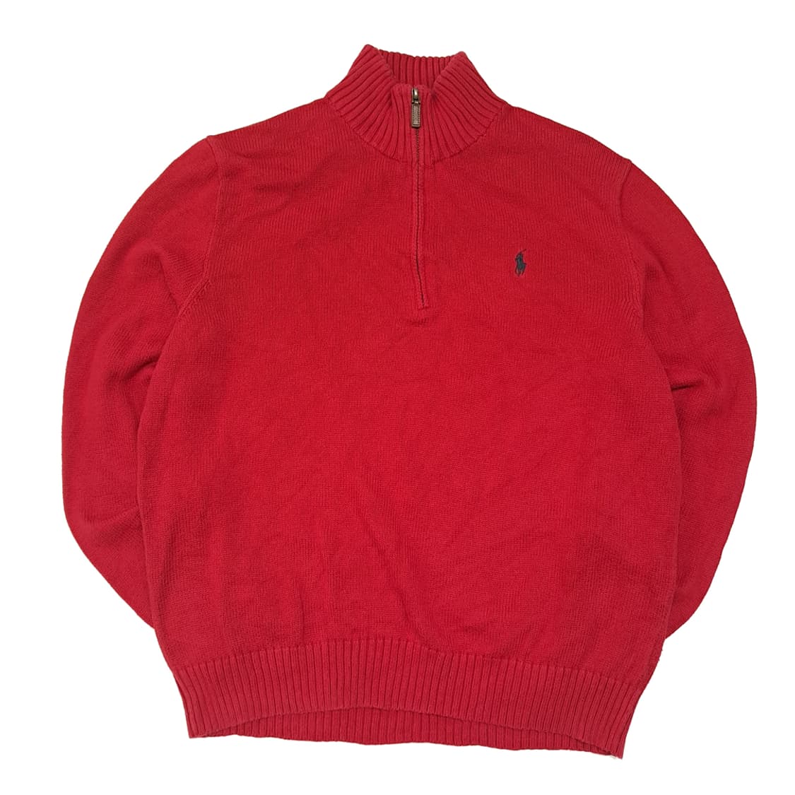 CL008 L 폴로 랄프로렌 코튼 하프집업 니트 - 시그니처 레드 상품이미지1