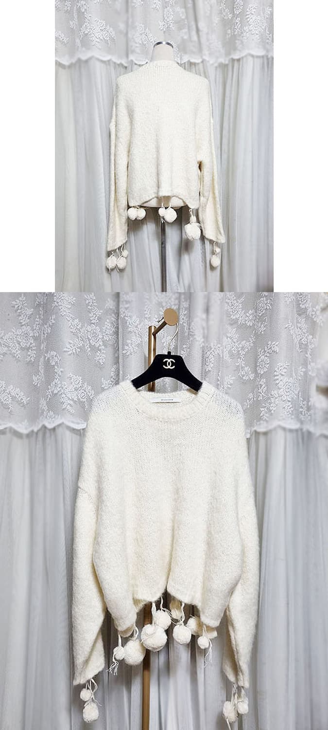 서쿠키 모헤어 방울니트 상품이미지3