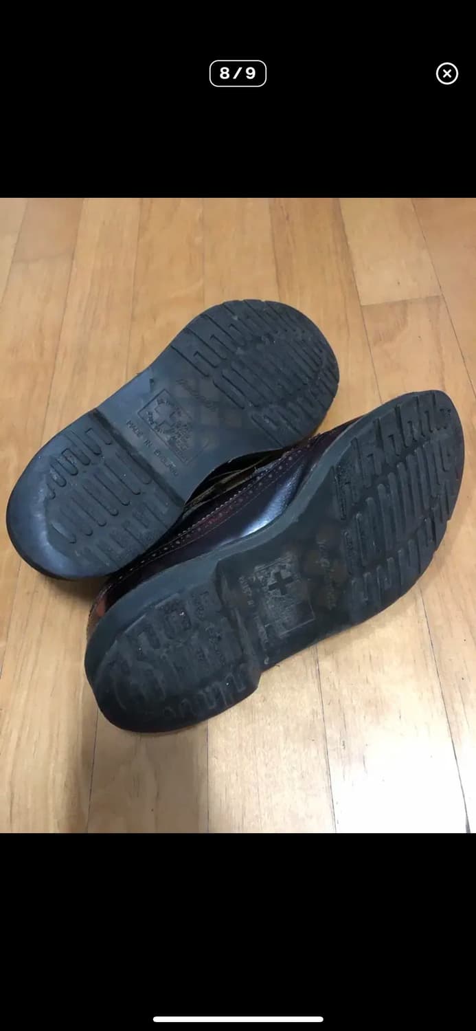 닥터마틴 3989 영국 메이드 윙팁 슈즈 버건디 체리레드 270 상품이미지6