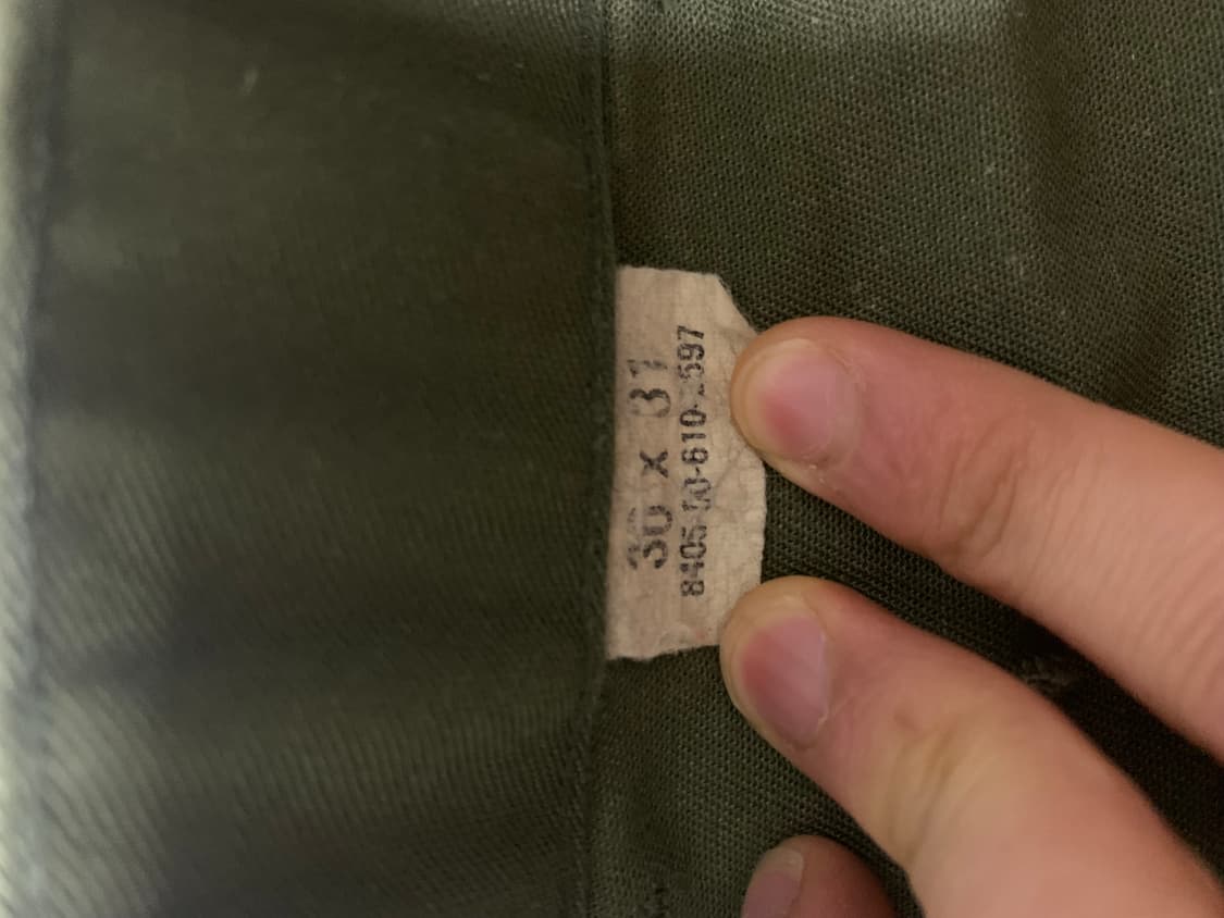 미군 Og507 트라우저 팬츠 30x31 상품이미지4