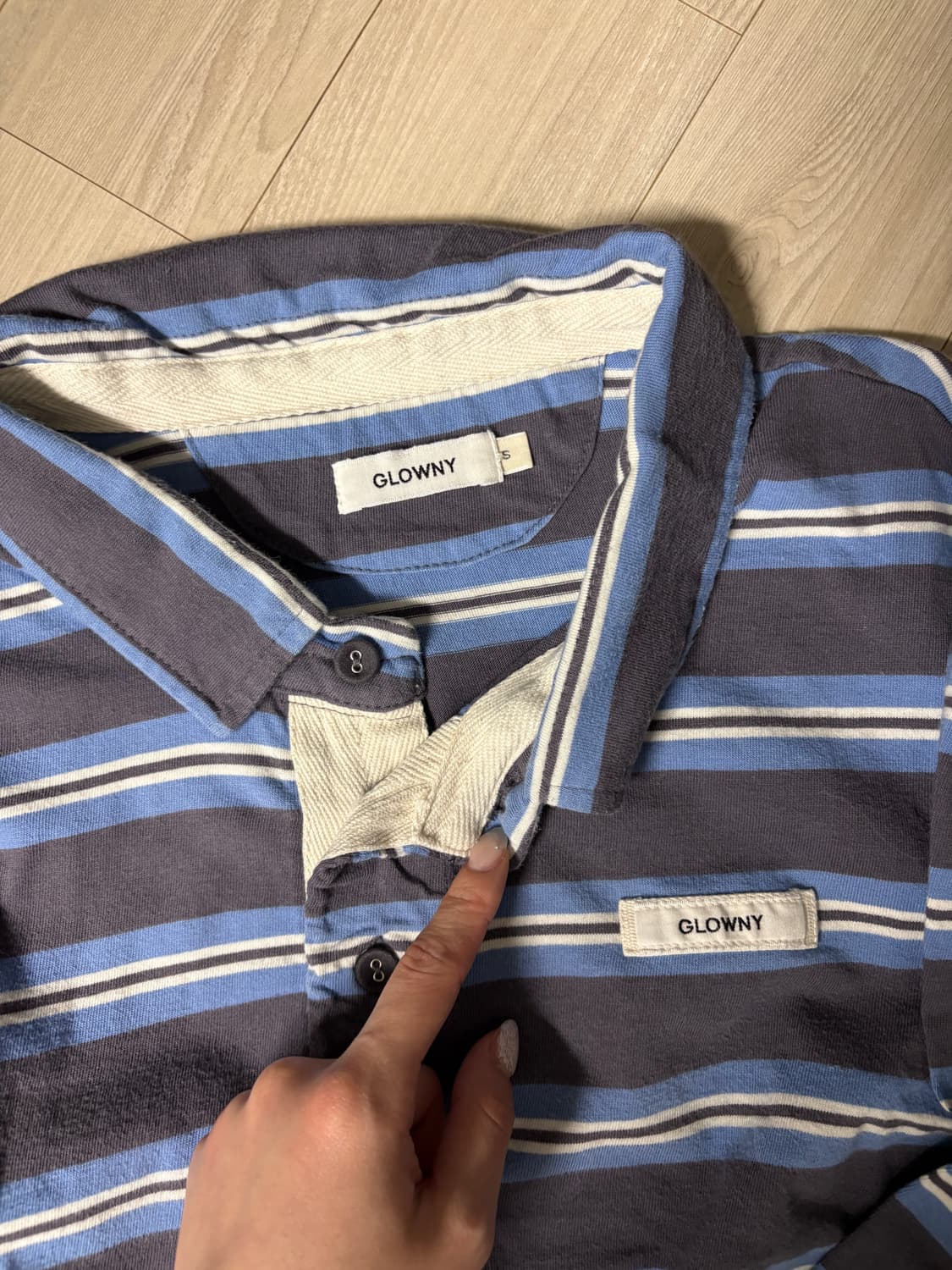 글로니 스트라이프 pk tee (s) 상품이미지2