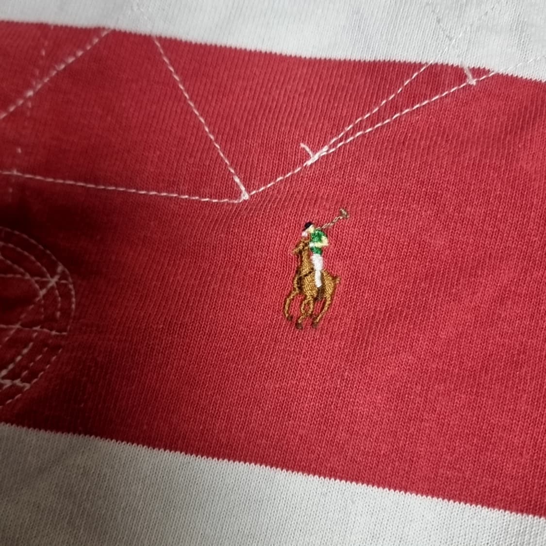 폴로 랄프로렌 스트라이프 반팔 럭비 카라티(100) 상품이미지2