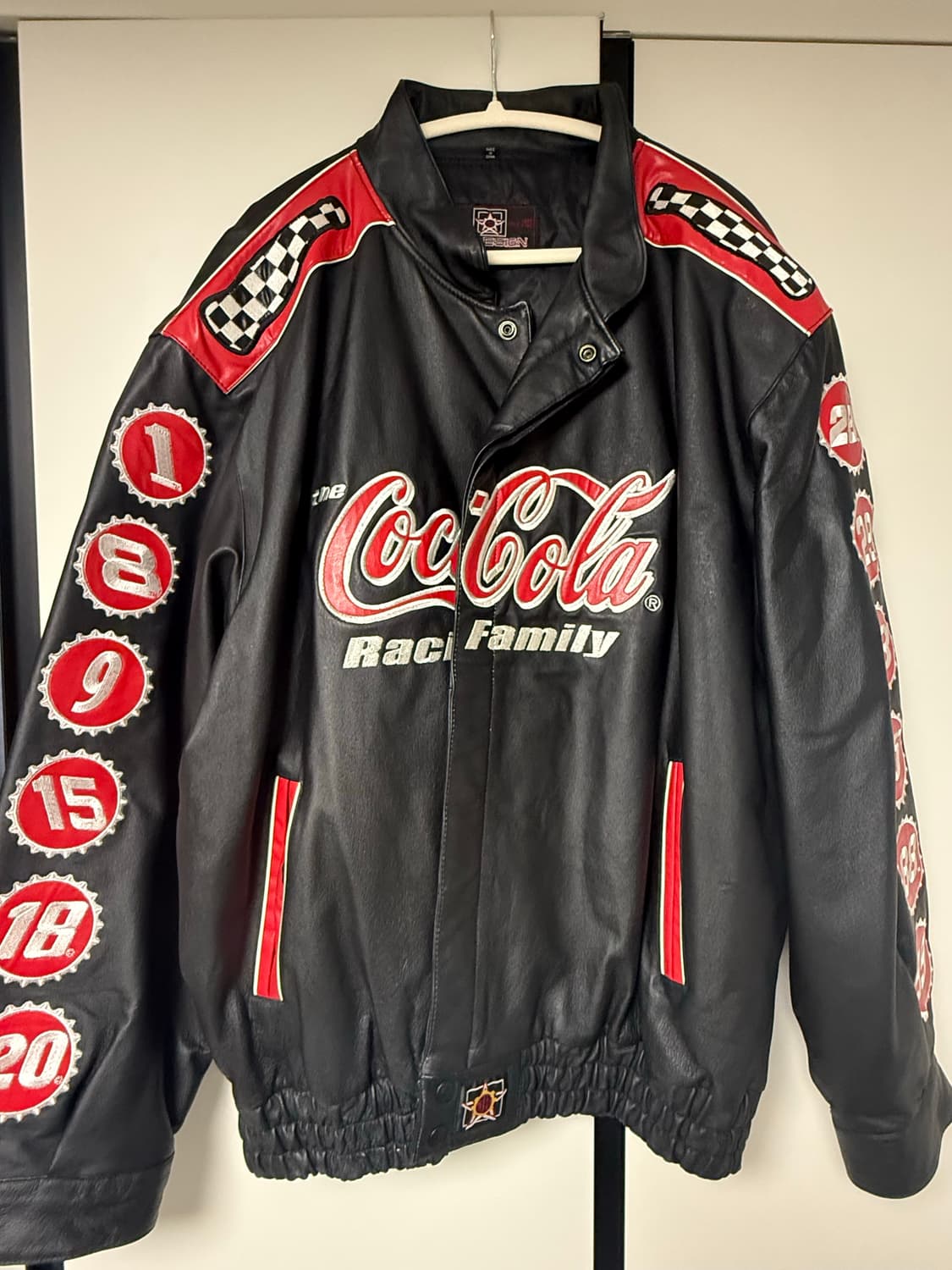 제프해밀턴 코카콜라 레더 레이싱 자켓 상품이미지1