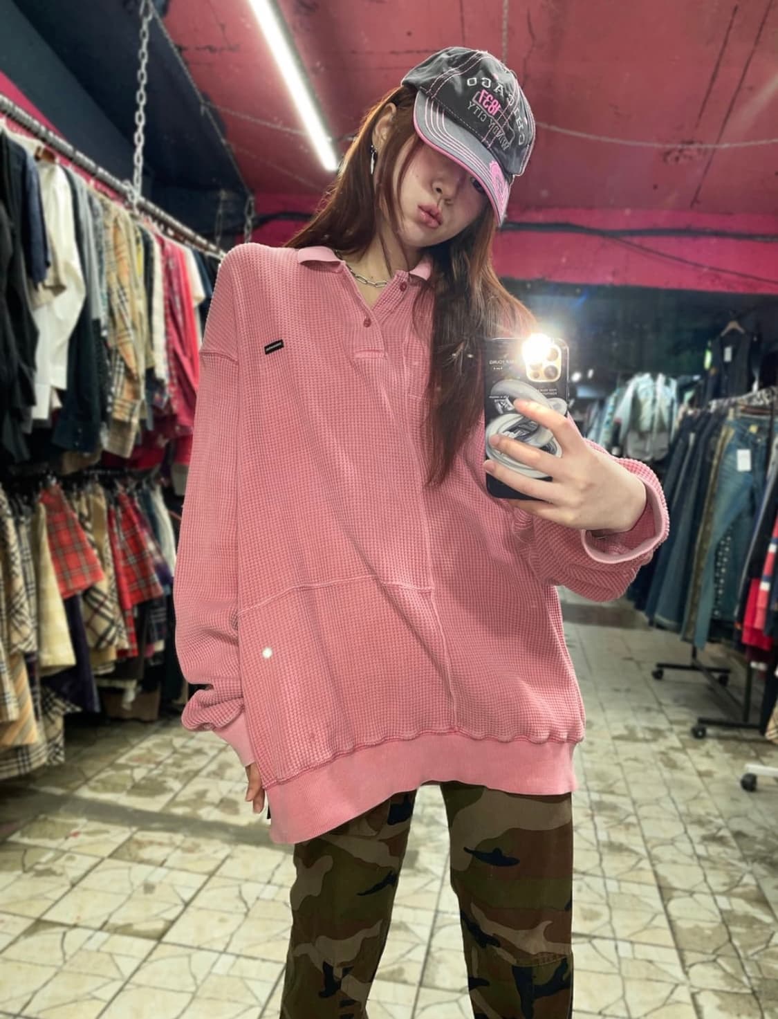 디스이즈네버댓 와플니트 상품이미지2